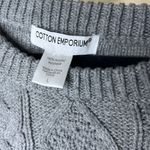 Cotton Emporium Distressed cable knit sweater size large Photo 1