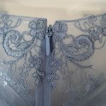 Azazie  Elegant Blue Lace Wedding Dress Photo 7