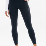 Athleta  Rainier High-Rise Lined Leggings Navy Small Tall Cold Weather Photo 0