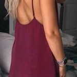 Tobi Wine Silky Slip Dress Photo 0