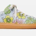 Tory Burch Howell Court Floral Printed Sneaker Smooth Leather Sz. 6.5 NWOB Retro Photo 0