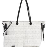 Foley + Corinna Signature Logo White Tote Purse & Leashed Wallet Pouch Photo 0