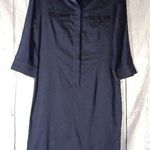 Elie Tahari  Navy Blue Shirt Dress Photo 0