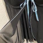 Cacique  black and light blue open front lingerie top size 18/20 Photo 3