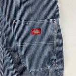 Dickies  juniors medium Blue Striped Overalls denim white new casual conductor Photo 11