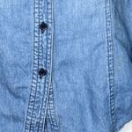 Sandra Ingrish Shirt Womens Medium Blue Denim‎ Fitted Button Up Western Casual Photo 5