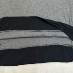 Vince Camuto  Boxy Gray and Black Cap Sleeve Blouse Size L Photo 7