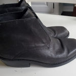 Eileen Fisher  leather short black boots size 5.5 women's with 1 inch chu… Photo 0