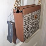 Tommy Hilfiger NWT  Brown Monogram Crossbody Handbag Purse Leather Photo 3