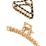 8 Other Reasons  Ta Da Clip Set in Gold New Womens Hair Tie Photo 0