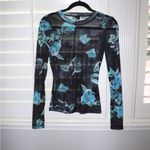 The Kooples Mesh Floral Print Top Size 1 Small Photo 2