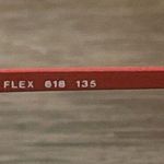 NOS Vintage Nordic Germany Red Metal Eyeglasses Frames 55 Photo 4