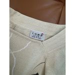 Como Sport Autumn Floral Short Sleeve Sweater Made In Italy Size Small Tan Photo 3