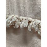 Fantastic Fawn  Size Small Beige Cream Fringe Long Sleeve Button-Up Shirt Photo 3