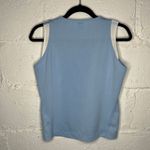 Adidas Women's Blue White Sleeveless Crewneck Tennis Tank Top Size Medium Photo 2