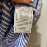 Cupcakes & Cashmere Blue Striped Off Shoulder Shirt Dress Womens M Beachy Summer Size M Photo 3