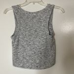 Free People FP movement ribbed twist front heather gray cropped tank medium Photo 5