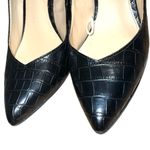 Liz Claiborne Elegant Black Crocodile Pattern chunky Heels! Ntn Photo 4