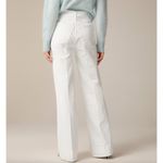 J.Crew NEW New High Rise Denim Trouser Jean Wide Leg Semi Stretch White US 29 Photo 1