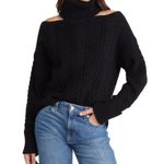 Paige Lorilee Cold Shoulder Turtleneck Wool Blend Sweater, Size L New w/Tag Photo 3