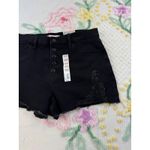 SO  Black High Rise Mom Shorts Denim Button Fly Womens Plus Size‎ 15/32W Photo 1