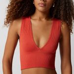 Urban Outfitters Ribbed V Neck Crop Photo 1