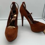 breckelle's Breckelle MARISA, ANKLE STRAP SUEDE HEELS Photo 1