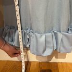 Amazon Danica Baby Blue Silk Sleeveless Midi Dress Photo 11