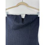 Anthropologie NEW  Pinstripe Strapless Midi Dress 6 – Notched Neck Minimalist Photo 3