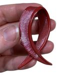 Monet Vintage Heart Disease Ribbon Brooch Pin Fashion Jewelry Red Photo 10