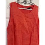 Preston & York Linen Dress Sleeveless Coral Casual Summer Dress Size 14 Photo 1