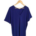 New Tash + Sophie Boxy Tee Shirt Short Sleeve Dress Blue XL Photo 1