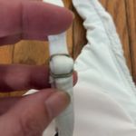 ANDIE  Bikini Set Amor Top Bikini Bottom Sugar‎ Smocked White size Small NWOT Photo 4