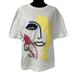 ZARA  White Embroidery T-shirt(Size Small) Photo 1