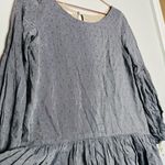 PAPER CROWN Women's Gray Speckled Copper Ties at Wrist Oversized Dress Size XS Photo 6