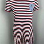 Tommy Hilfiger Striped Cotton T-Shirt Dress Medium Photo 0