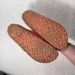 Birkenstock Peach Pink Rubber Arizona Two Strap Slip On Comfort Sandals 40 L9 M7 Photo 2