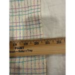 St. John Knits Cream Blue JACKET Siz 8 Suit Blazer Multicolor Plaid Classic Photo 9