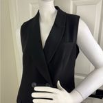 Elodie  Long Lined Open Pockets Sleeveless Blazer Jacket Women’s Size Medium. #60 Photo 2