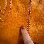 Tod's Orange Slouchy Leather Shoulder Bag Photo 6
