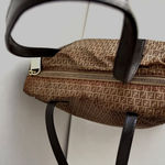 Fendi Authentic  Zucca monogram tote bag nylon/leather Photo 5