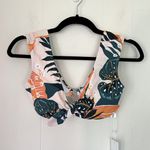 Cupshe NEW Floral Bikini Top Separates NWT, Bow Knot, Wide Straps ~ Women’s Sz M Photo 1