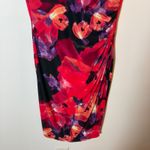 Ralph Lauren Lauren  Floral‎ Dress Women's Size 10 Sleeveless Ruched Photo 2