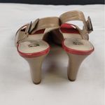 Anne Klein  Women's Tan/Red Shoes/Heels Sz7.5M SKU 3575 Photo 1