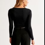 Abercrombie & Fitch Abercrombie Black Long Sleeve Bodysuit NWT Photo 1