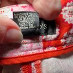 Harolds Size 6 Pants Pink Orange Patchwork Cotton Straight Leg Ankle Photo 5