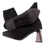 #125 MIRROR Heel Ankle Sock Booties Black Size undefined Photo 4