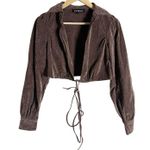 En Saison Route Wrap Brown Corduroy Wrap V Photo 3