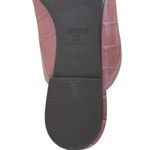 Schutz "Carlene" Rosa Croc Embossed Mule Ballet Flats Sz 6B Photo 7