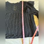ZARA Elegant Black Lace Blouse Photo 5